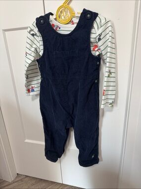 Joules Navy Cord Dungarees Overalls